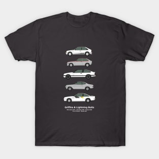 Griffins and lightening bolts car collection T-Shirt